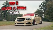 Chevy Cruze & Sonic Top 5 BEST Modifications!