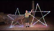 10 foot 5-point star for Christmas Light display