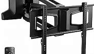 VIVO Steel Electric 37 to 70 inch TV Wall Mount for LCD LED Plasma Screen, Above Fireplace Height Adjustable Motorized Pull Down Mantel Bracket, Black, MOUNT-E-MM070