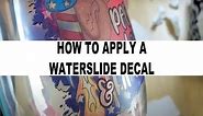 How to apply a waterslide decal onto a wine glass