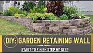 DIY Garden Retaining Wall | Landscape Edging | Edging Garden Bed | DIY Garden Edging