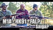 Which Cold War Era 308 Rifle is The Best? FAL vs HK91 vs M1A vs Saiga
