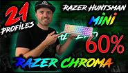 21 Chroma Profiles for the Razer Huntsman Mini | 60% Keyboard