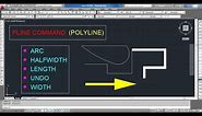 How to Draw Polyline in AutoCAD | All options explained