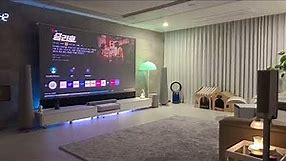 Samsung 4k projector and vividstorm S PRO screen