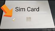 Microsoft Surface Pro How to insert and remove SIM Card