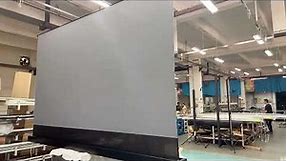 150 inch electric tension floor rising ust alr projection screen for Ultra short throw projectors
