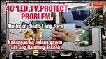 Sharp 40" Led Tv Shutdown Protect need Factory Reset/no need bin files.