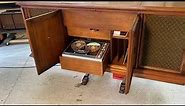 1967 Fisher President Stereo Console with Ampex 2100 Reel To Reel and Command Stereo Checkout LP...