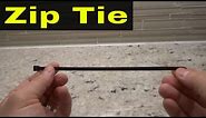How To Use A Zip Tie-With A Bonus Zip Tie Trick