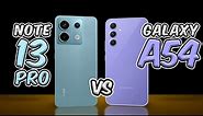 Xiaomi Redmi Note 13 Pro vs Samsung Galaxy A54