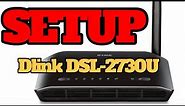 How to SETUP Dlink DSL-2730U DSL modem router in 1 minute.