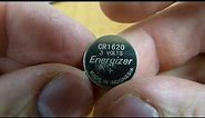 Can a 1616 battery be replaced by a 1620?