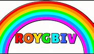 COLORS of the Rainbow for Kids with ROYGBIV (Super Easy Color Learning)