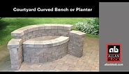 How to Build a Courtyard Curved Bench or Planter