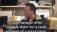 Not the pizza party again 😩🤣 #memes #raise #corporatehumor | Workhap