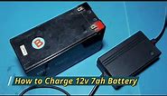 How to charge 12v 7ah battery, 12v 7ah battery charger