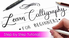 How to write CALLIGRAPHY with ANY PEN ✍️ | Step by Step Tutorial