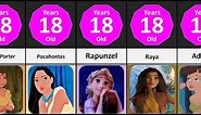 Comparison: Age Disney Princess Cartoon Characters | all disney princesses | disney princess names