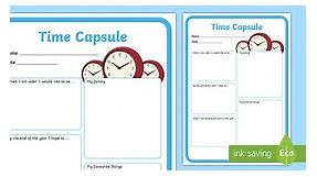 Time Capsule Transition Writing Frame