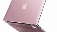 IBENZER Compatible with MacBook Pro 15 Inch Case 2012-2015, Soft Touch Hard Case Shell Cover with Keyboard Cover for Apple MacBook Pro 15 with Retina Display A1398, Rose Gold, R15MPK+1A