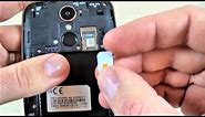 LG K10 (2017) - How to Insert SIM and Memory SD Card