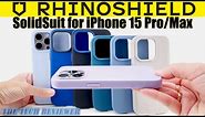 Slim * Lightweight * Drop Protective * Powerful MagSafe: RHINOSHIELD SolidSuit iPhone 15 Pro/Pro Max
