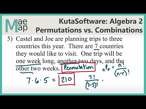 KutaSoftware: Algebra 2- Permutations Vs Combinations