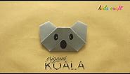 DIY: Origami Koala Face - Easy Kids Craft - Arts & Crafts