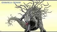 Drawing Godzilla-Venom Concept Art