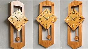 How To Make The Simplest Wooden Pendulum Clock //// Great Woodworking Ideas.