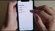 How to Rearrange Contacts in Favorite on iPhone iOS 13