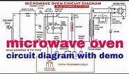 Microwave oven circuit diagram, with full demo
