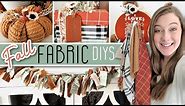 FABRIC Fall DIYS You HAVE To Try In 2022!! Easy Fabric Pumpkins & COZY Fall DIY Decor