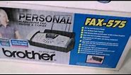 Brother FAX575 Personal Fax Machine Unboxing