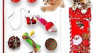 Christmas Stocking for Cats-10PCS Christmas Cat Toys Christmas Cat Stocking Cat Christmas for Cats Cat Stocking Cat Christmas Stocking
