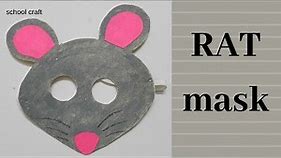 Mouse mask| Rat mask| School Craft|