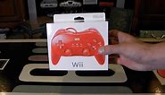 Red Wii Classic Controller Pro Unboxing