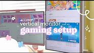 🪞 a pretty vertical monitor for multitasking in my gaming + work setup | ft. INNOCN 27" 4K monitor