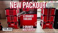 Milwaukee PACKOUT Muti-Depth 3 Drawer and 4-Drawer Tool Box