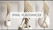 How to Make a Spiral Planthanger | DIY Macrame Plant Hanger | (step-by- step)