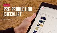 The Ultimate Pre Production Checklist for Film & Video [FREE Checklist]