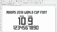 Adidas World Cup 2018 Font