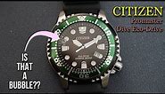 CITIZEN Promaster Dive Eco-Drive Kermit ISO cert 200m dive watch Hands On Review unboxing BN0155-08E