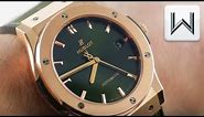 Hublot Classic Fusion "King Gold" Green (511.OX.8980.LR) Luxury Watch Review