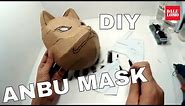 DIY Kakashi Anbu Mask Part 1 - Cardboard Naruto Cosplay