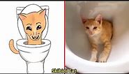 😂Cat Memes: New Skibidi Toilet Cat and Funniest Dogs 😅 Trending Funny Animals 😹