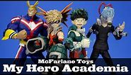 My Hero Academia Midoriya, All Might, Shigaraki, Bakugo McFarlane Toys Action Figure Review