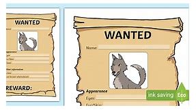 Little Red Riding Hood Wolf Wanted Posters
