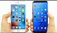 iPhone 6S Plus vs Galaxy S9 Plus Speed Test!